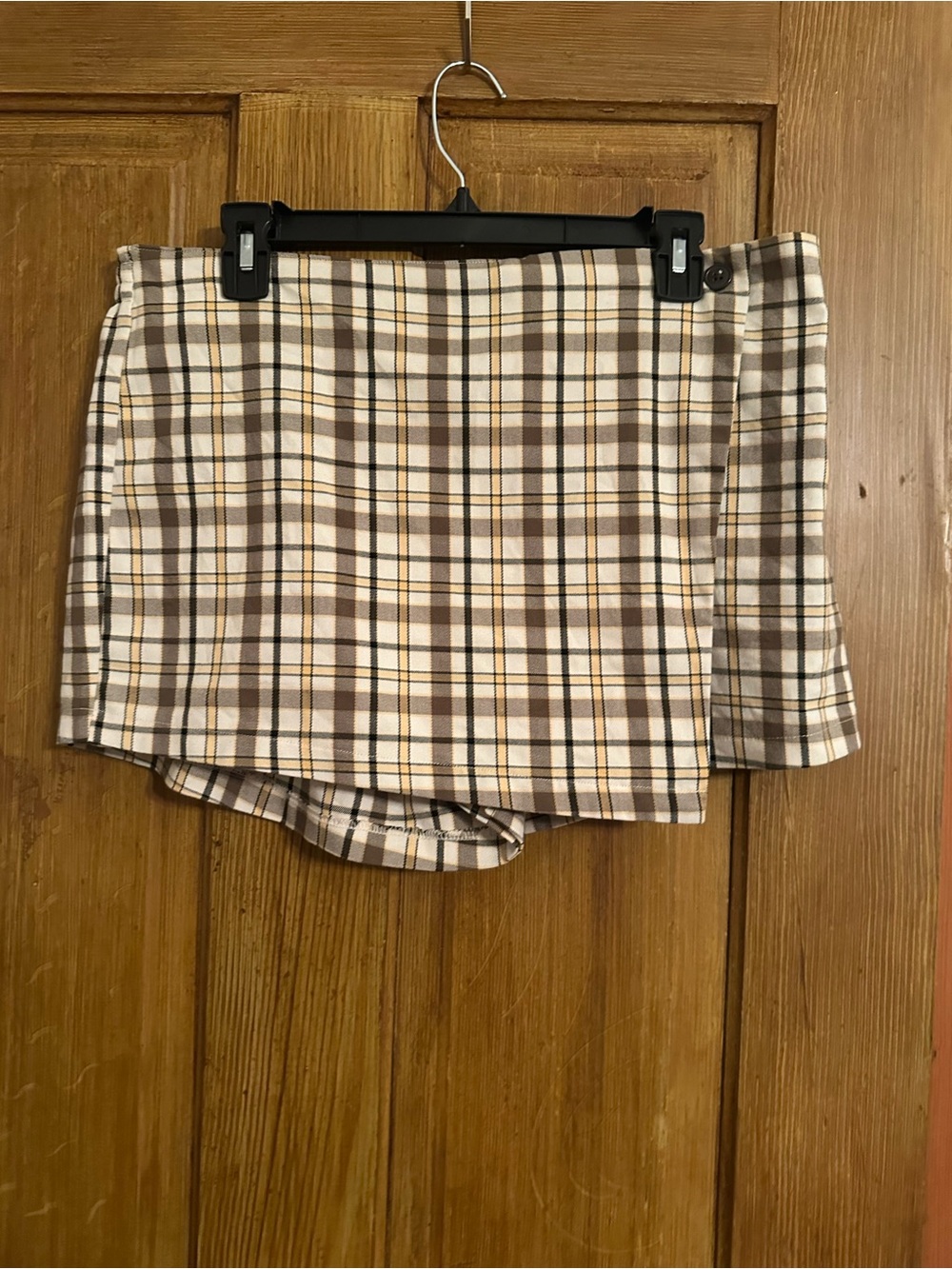 3/$25 ✨ Arizona Jean Co Plaid Wrap Skort Shorts Size XL